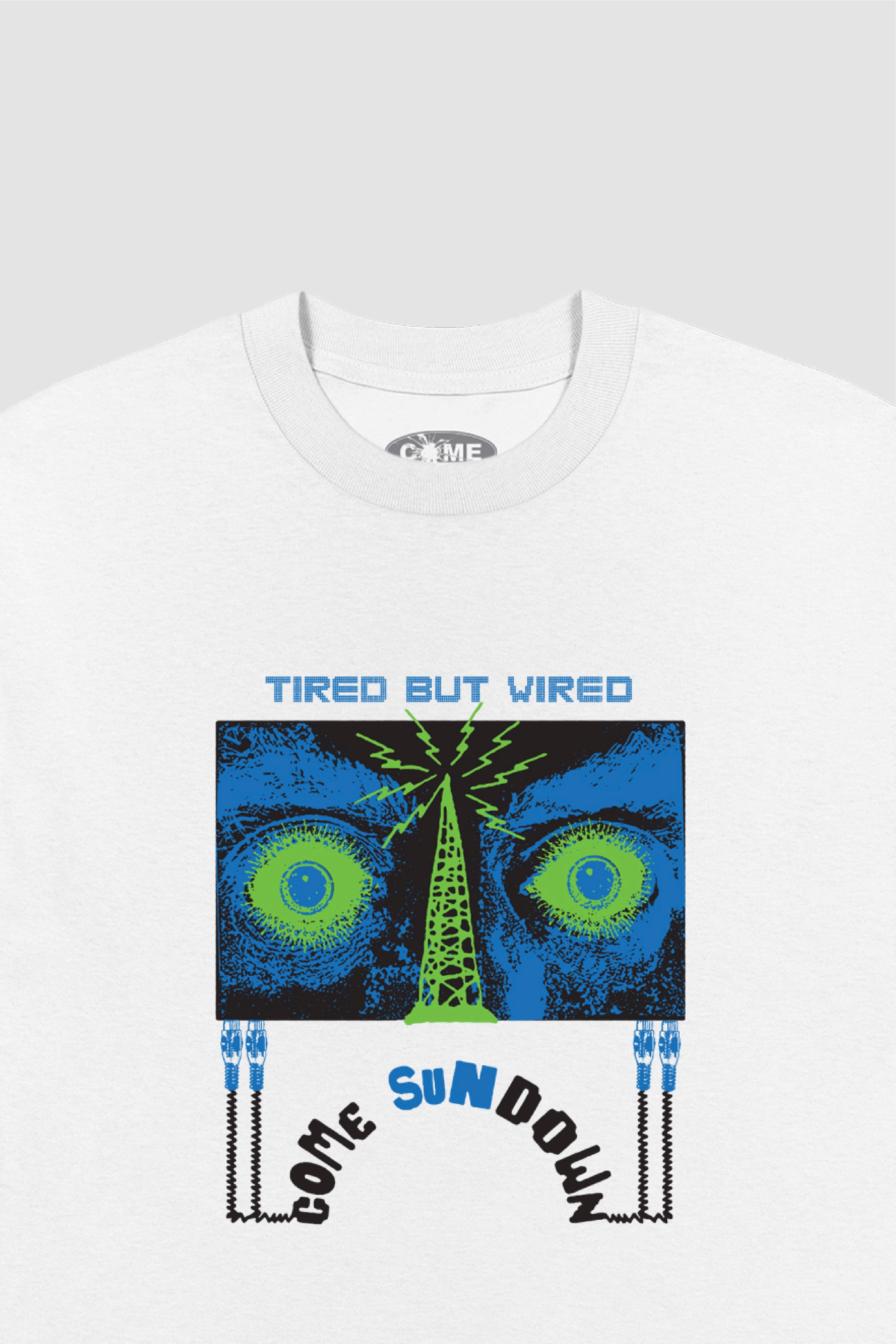 Selectshop FRAME - COME SUNDOWN Tired But Wired Tee T-Shirts Concept Store Dubai