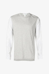 Selectshop FRAME - COMME DES GARÇONS SHIRT Striped Sleeves Sweatshirt Shirt Dubai