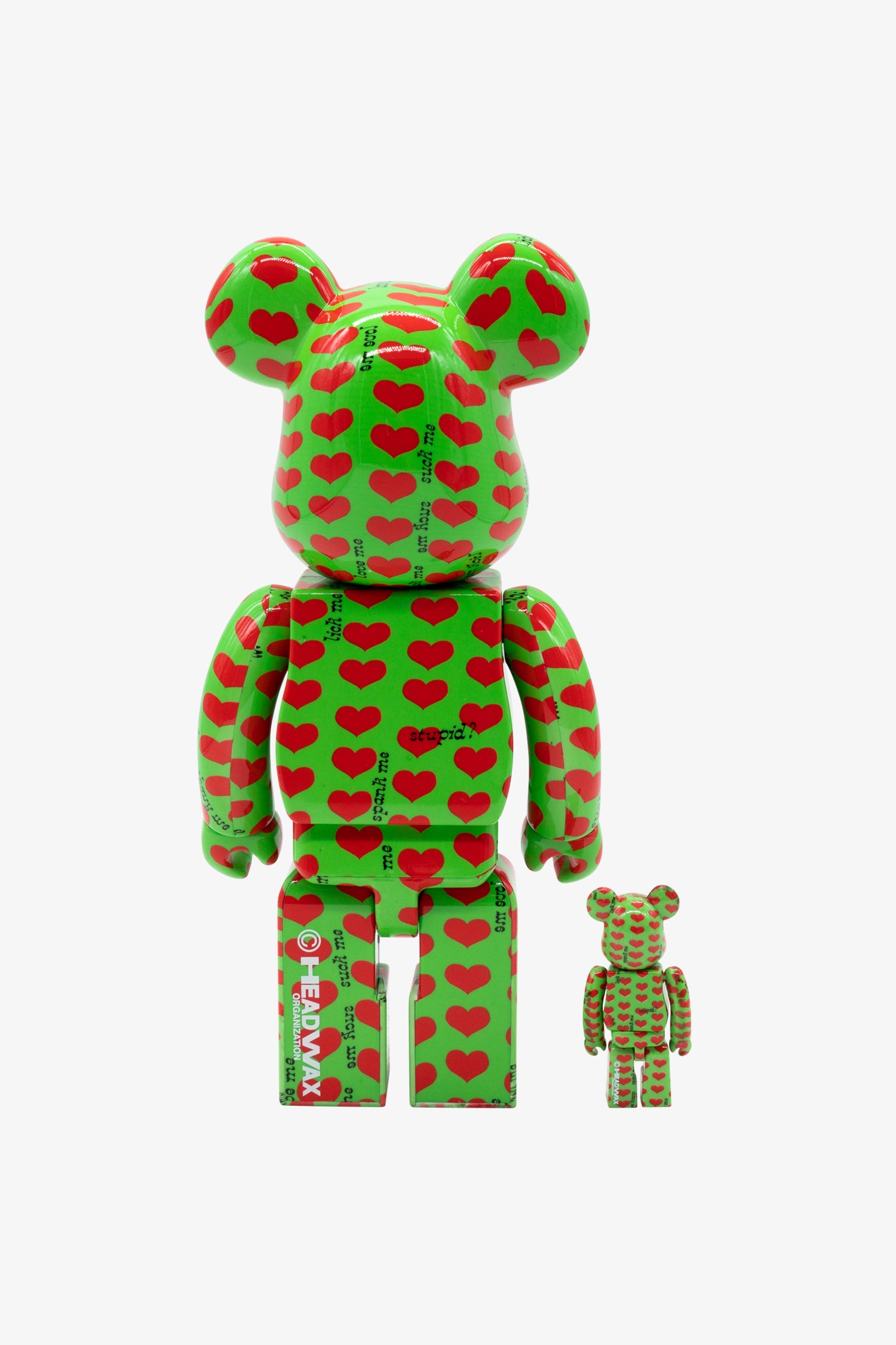 Selectshop FRAME - MEDICOM TOY Japan X Hide "Green Heart" Be@rbrick 400%+100% Toys Dubai