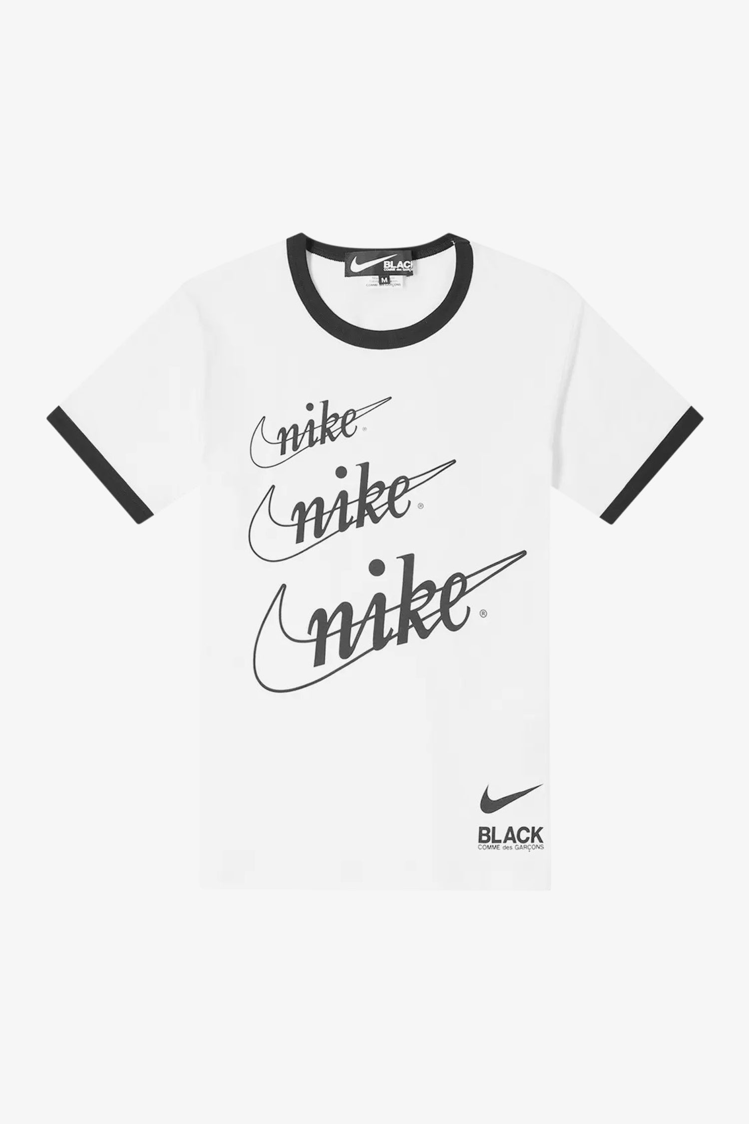 Selectshop FRAME - COMME DES GARÇONS BLACK Nike Swoosh Logo T-Shirt T-Shirts Dubai