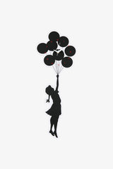 Selectshop FRAME - SYNC. Brandalism Wall Clock "Flying Baloons Girl" by KARIMOKU Lifestyle Dubai