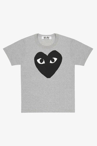 Black Play Big Heart T-shirt (Grey)