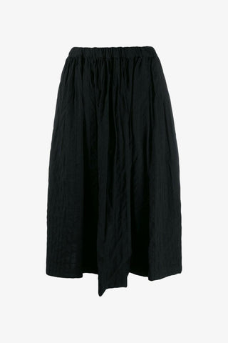 Asymmetric Pleated Skirt