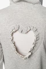 Selectshop FRAME - COMME DES GARÇONS GIRL Cut-Out Heart Fitted Hoodie Sweatshirt Dubai
