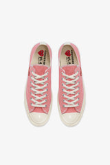 Selectshop FRAME - COMME DES GARCONS PLAY(MOE) Play Comme des Garçons x Converse Chuck '70 Low (Bright Pink)(MOE) Footwear Dubai