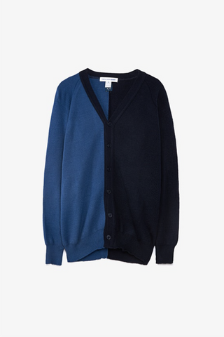 Two-tone Panelled Cardigan