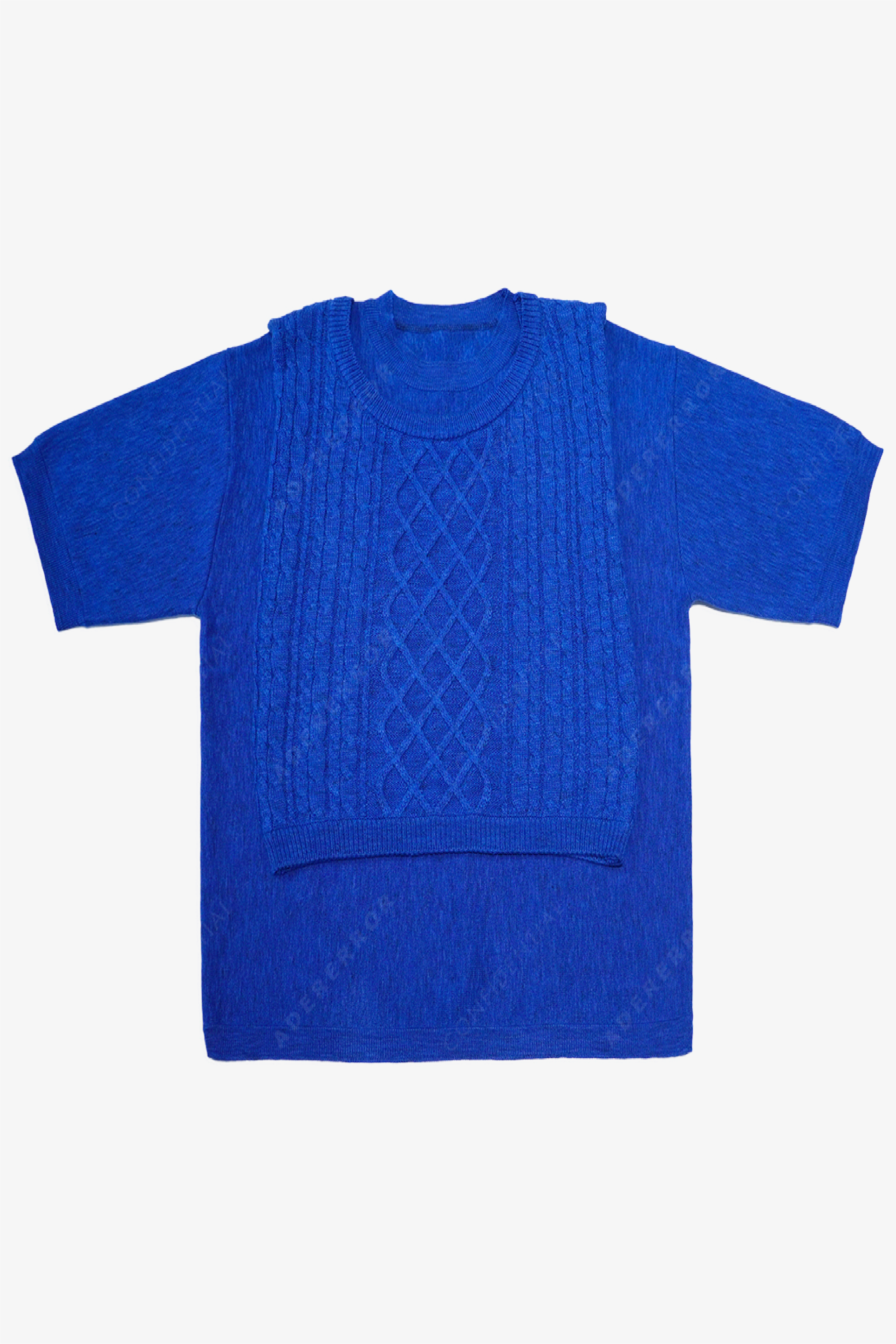 Selectshop FRAME - ADER ERROR Twin Heart Logo Short Sleeve Knit Sweats-knits Dubai