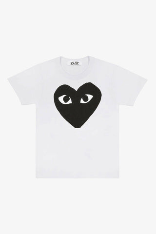 Black Play Big Heart T-shirt (White)