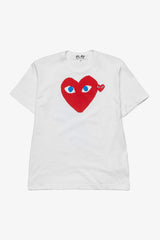 Selectshop FRAME - COMME DES GARCONS PLAY Big Red Heart Blue Eyes T-Shirt T-Shirt Dubai