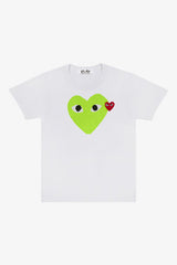 Selectshop FRAME - COMME DES GARCONS PLAY Big Lime Green Heart T-Shirt T-Shirt Dubai