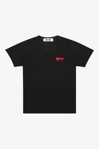 Double Heart T-Shirt (Black)