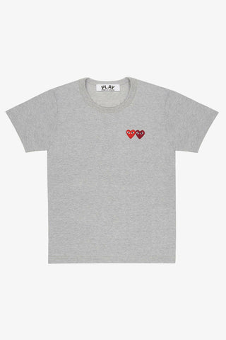 Double Heart T-Shirt (Grey)