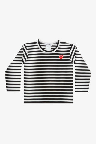 Striped Long Sleeve (Black/White) kids