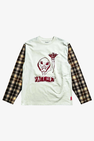 Flannel Sleeves Alien Shirt