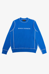 Selectshop FRAME - BIANCA CHANDON Contrast Stitch Logotype Crewneck Sweatshirt Dubai