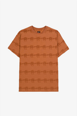 Selectshop FRAME - BRAIN DEAD Running Head Textured Stripe Short Sleeve Tee T-Shirts Dubai