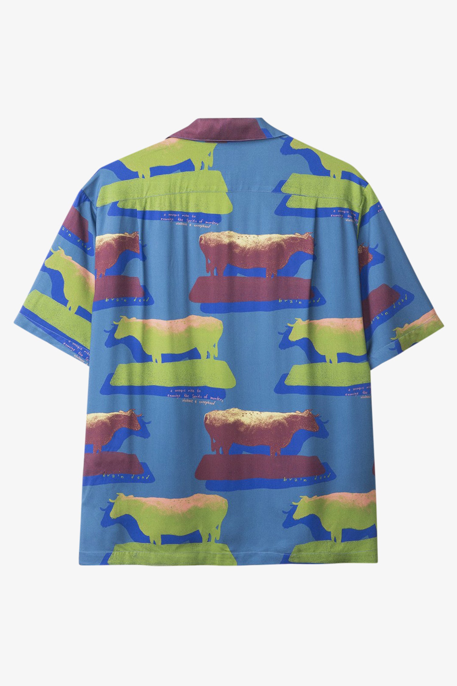 Selectshop FRAME - BRAIN DEAD Cow Short Sleeve Hawaiian Shirt Shirt Dubai