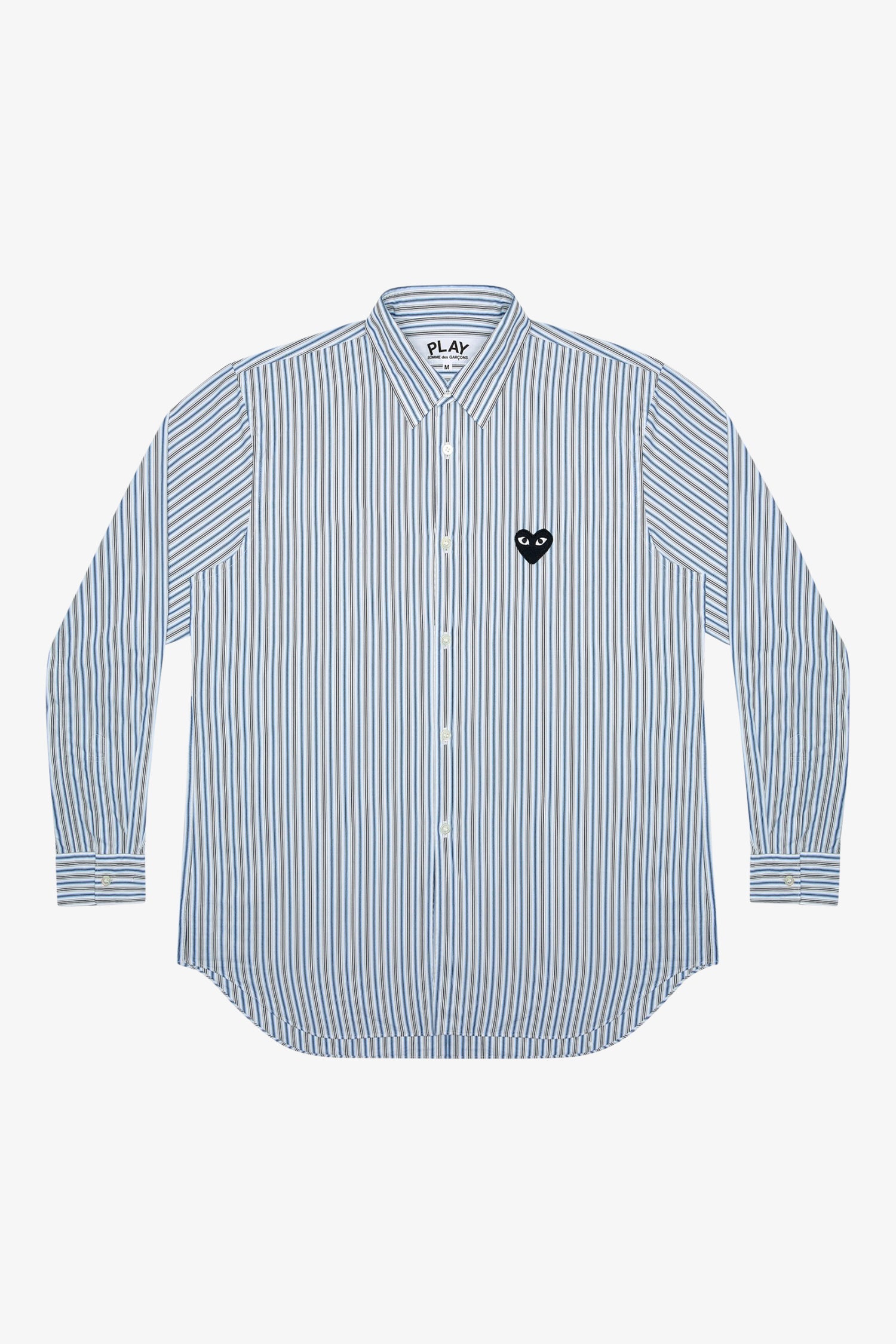 Selectshop FRAME - COMME DES GARCONS PLAY Black Heart Striped Shirt Shirts Dubai