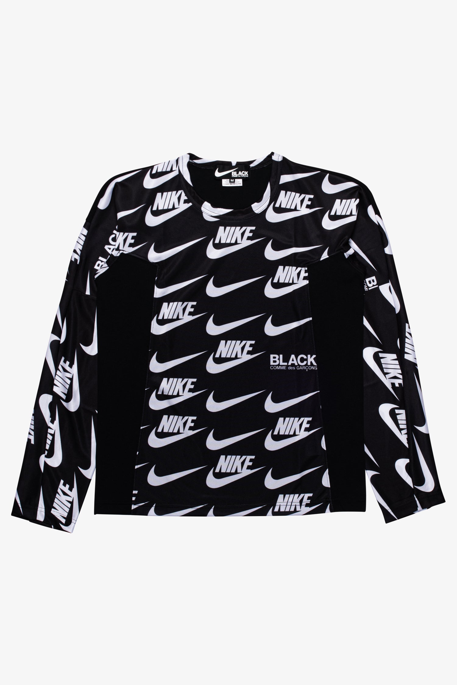 Selectshop FRAME - COMME DES GARCONS BLACK Nike Swoosh Mesh Jersey Longsleeve T-Shirt Dubai