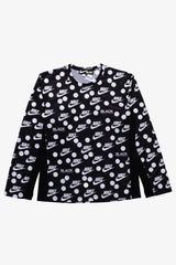 Selectshop FRAME - COMME DES GARCONS BLACK Nike Polka Dot Mesh Jersey Longsleeve T-Shirt Dubai