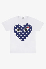 Selectshop FRAME - COMME DES GARCONS PLAY Polka Dot Big Heart T-Shirt T-Shirt Dubai