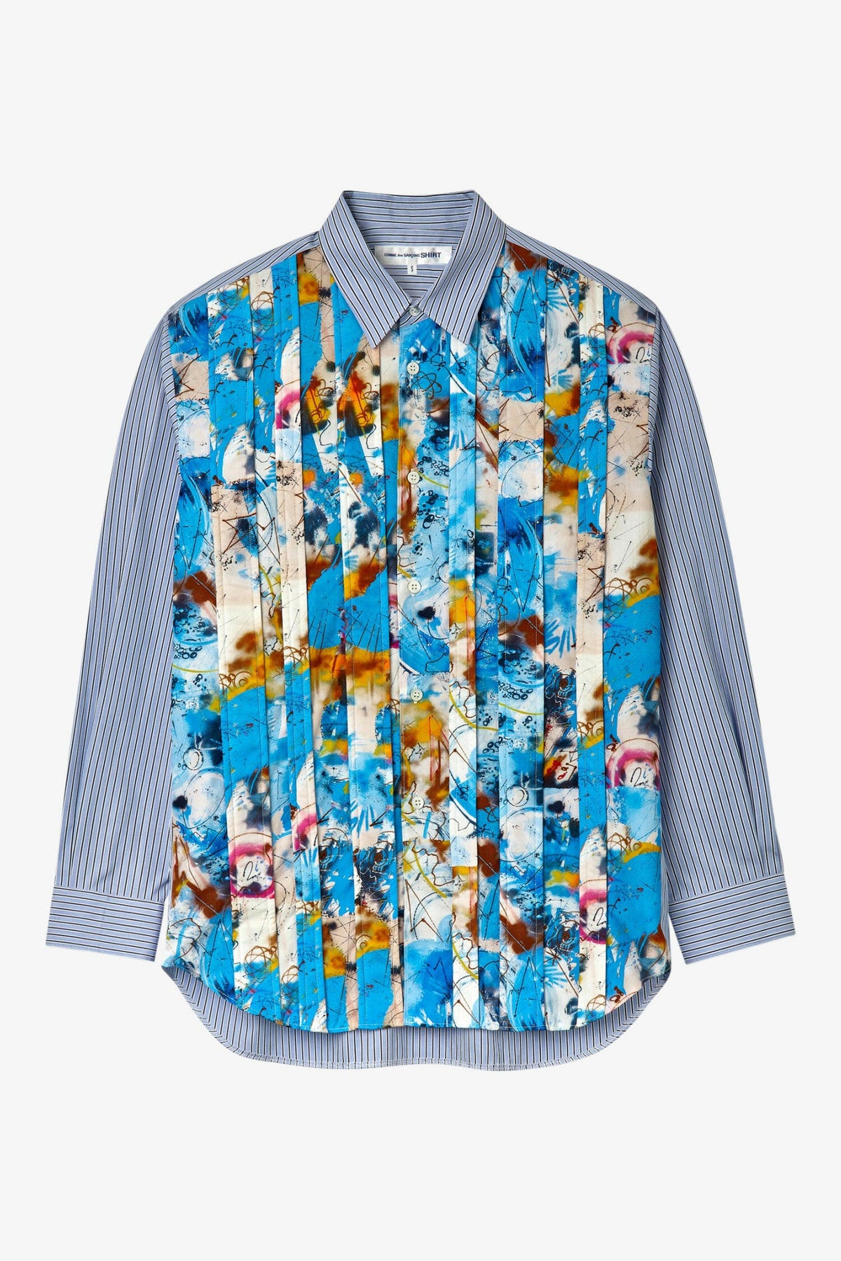 Selectshop FRAME - COMME DES GARÇONS SHIRT Futura Stripe Panel Shirt Shirt Dubai
