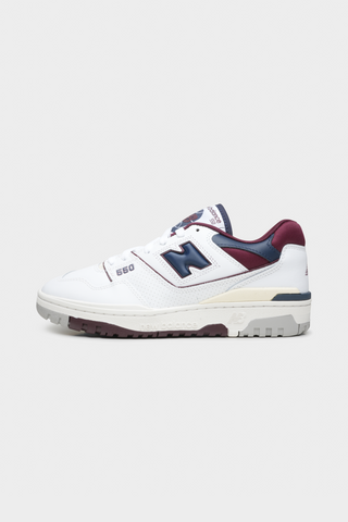 550 "White Navy Burgundy"