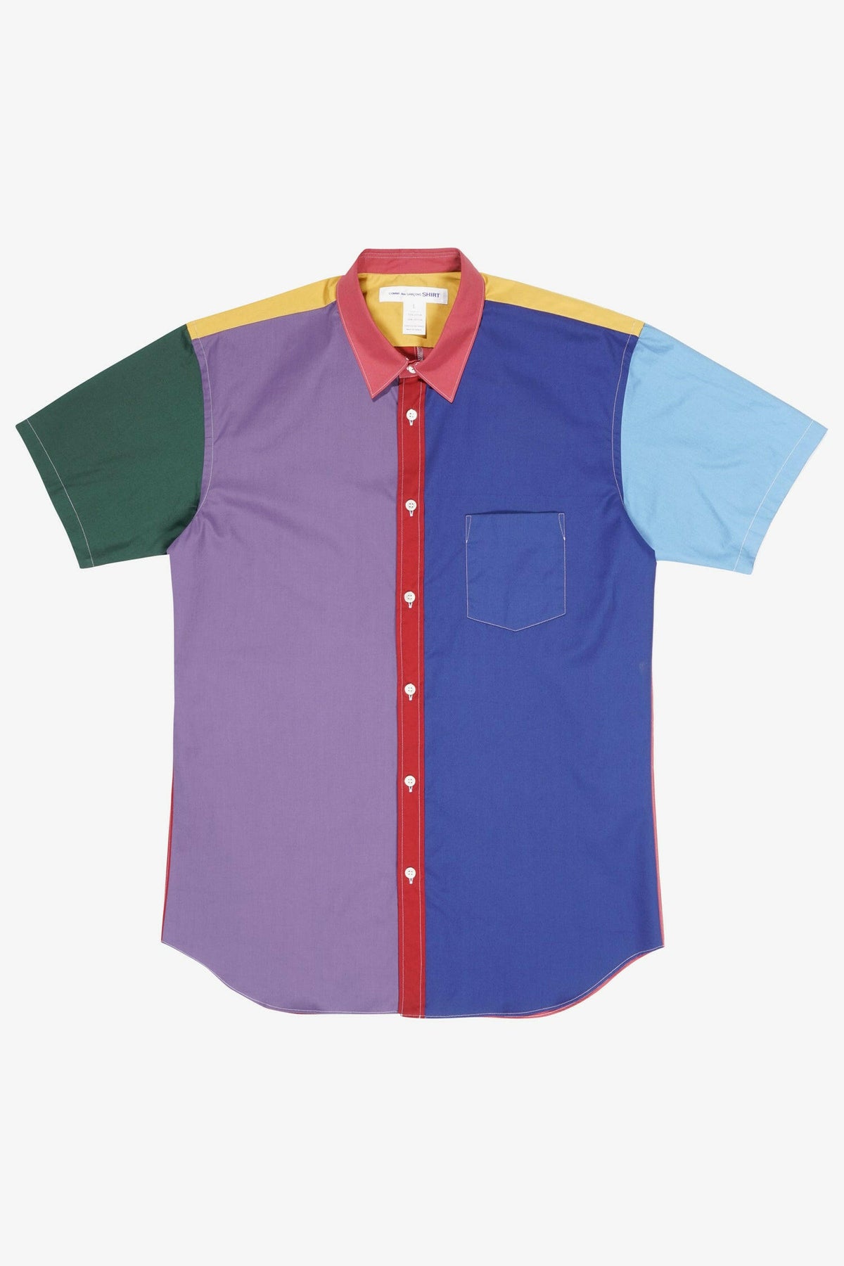 Selectshop FRAME - COMME DES GARÇONS SHIRT Colorblocking Shortsleeve Shirt Shirt Dubai