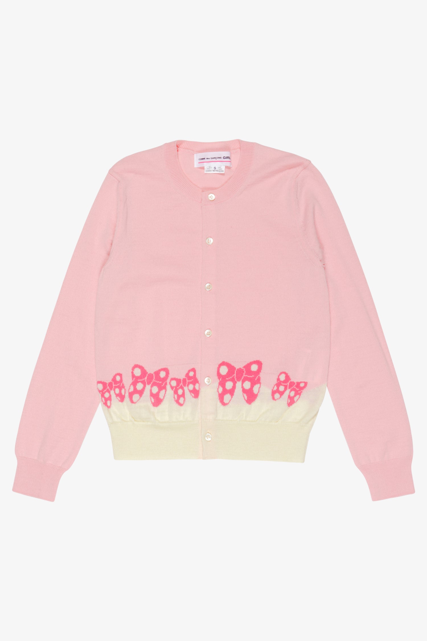 Selectshop FRAME - COMME DES GARÇONS GIRL Disney Bow Knit Cardigan Sweatshirt Dubai