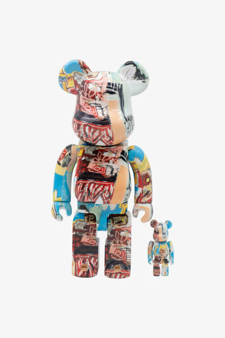 Jean Michel Basquiat #6 Be@rbrick 400% + 100%