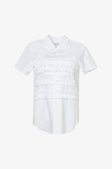 Selectshop FRAME - COMME DES GARCONS GIRL Layered Collar Short Sleeve Shirt Shirts Dubai
