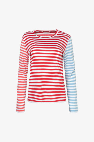 Color-Blocking Stripes Long sleeve T-Shirt