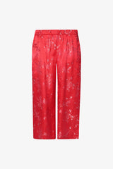 Selectshop FRAME - COMME DES GARCONS COMME DES GARCONS Embroidered-Floral Cropped Trousers Bottoms Dubai