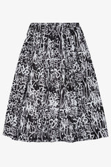 Selectshop FRAME - COMME DES GARCONS BLACK Graffiti Print High Waist Skirt Bottoms Dubai
