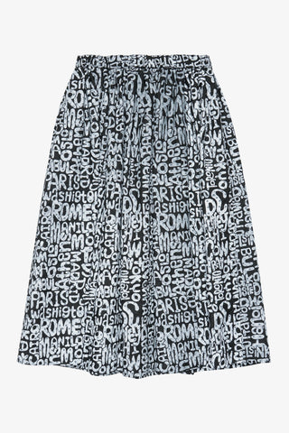 Abstract Cities Pattern Skirt