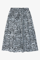 Selectshop FRAME - COMME DES GARCONS BLACK Abstract Cities Pattern Skirt Bottoms Dubai