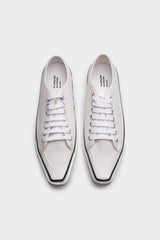 Selectshop FRAME - COMME DES GARÇONS COMME DES GARÇONS White Pointed Low-Top Sneakers Footwear Dubai