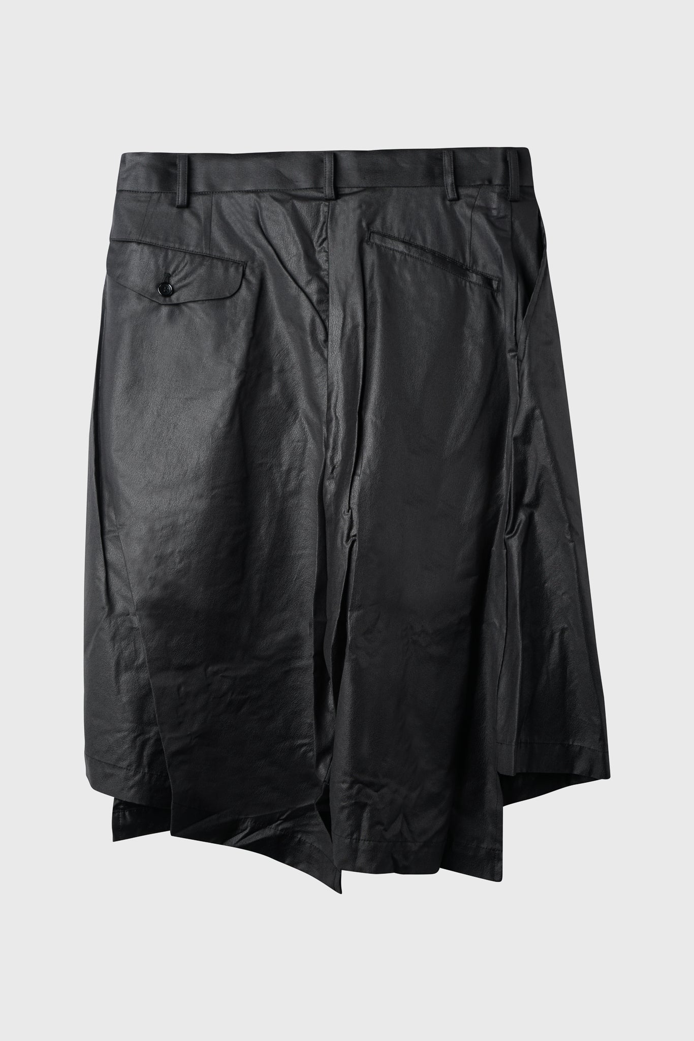 Selectshop FRAME - COMME DES GARÇONS BLACK Asymmetrical Shorts Black Bottoms Dubai