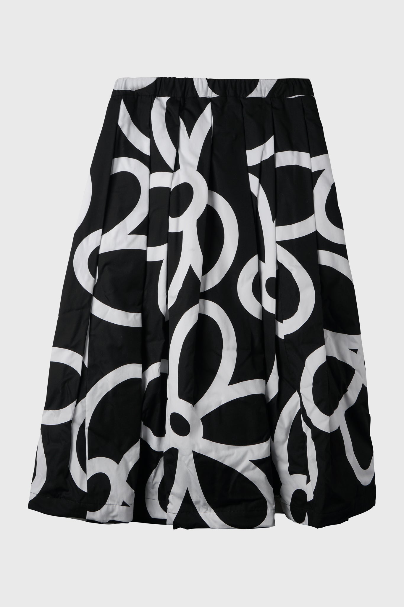 Selectshop FRAME - COMME DES GARÇONS Graphic-Print Cotton Midi Skirt Bottoms Dubai