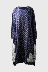 Selectshop FRAME - COMME DES GARÇONS COMME DES GARÇONS Floral-Print Long-Sleeve Dress Dresses Dubai