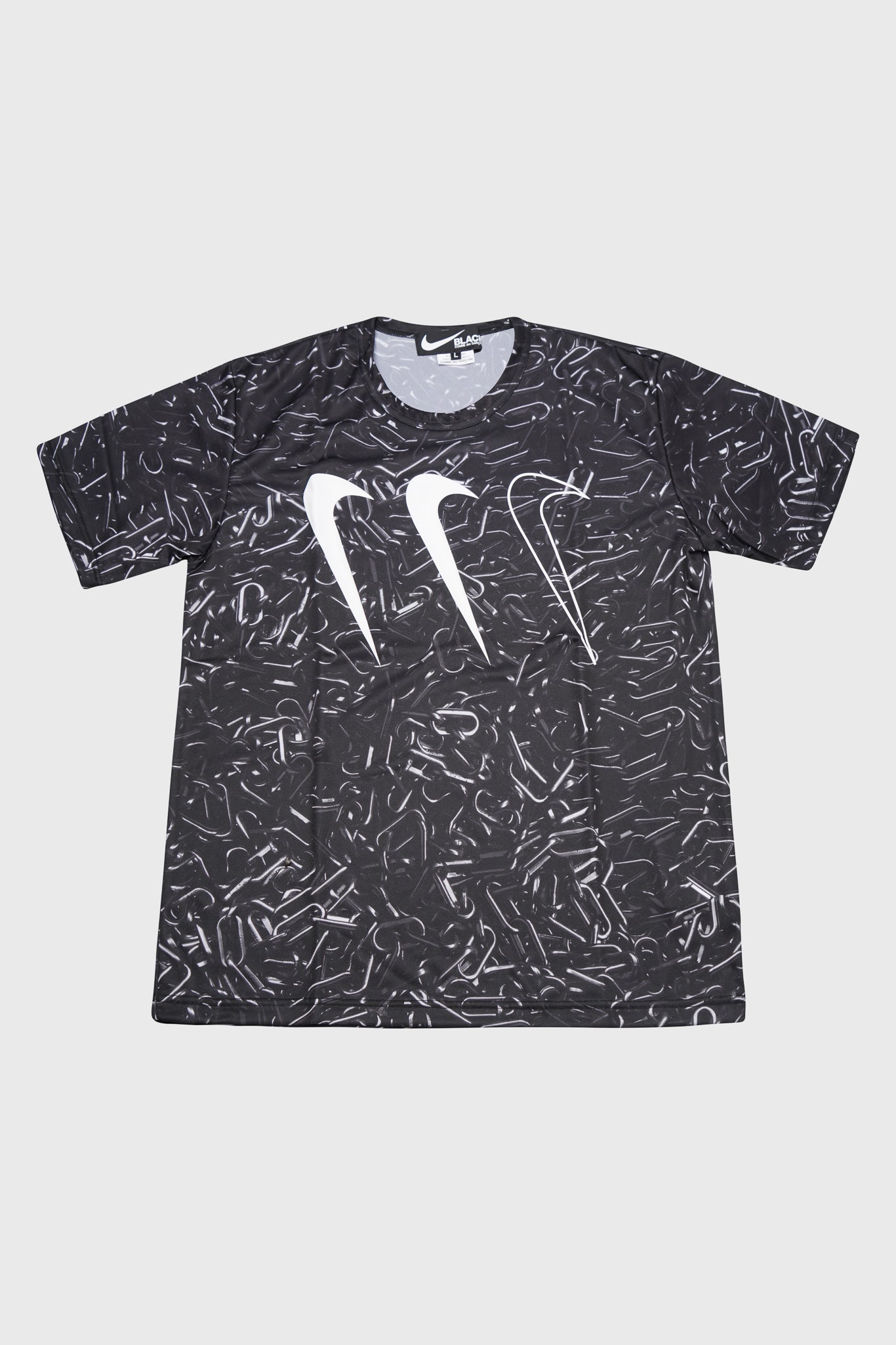 Selectshop FRAME - COMME DES GARÇONS BLACK Horizontal Triple Tick T-Shirt T-Shirts Dubai