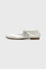 Selectshop FRAME - TAO Synthetic Leather Enamel Strap Shoes Footwear Dubai