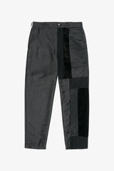 Selectshop FRAME - COMME DES GARÇONS BLACK Contrast Patchwork Trousers Bottoms Dubai