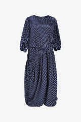 Selectshop FRAME - COMME DES GARÇONS COMME DES GARÇONS Polka Dot Satin Overlay Jump Dress Dresses Dubai