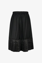Selectshop FRAME - COMME DES GARÇONS BLACK Pleated Hem Drawstring Wool Skirt Bottoms Dubai