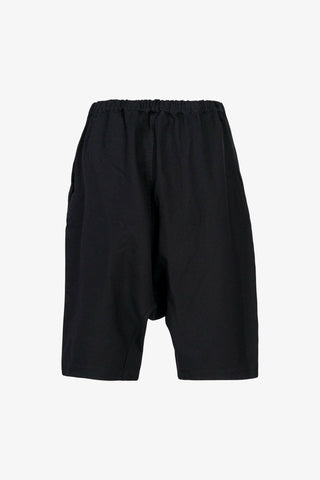 Dropped-Crotch Knee Length Shorts