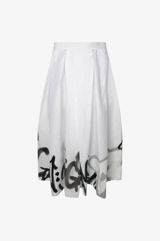 Graffiti Pleated Skirt