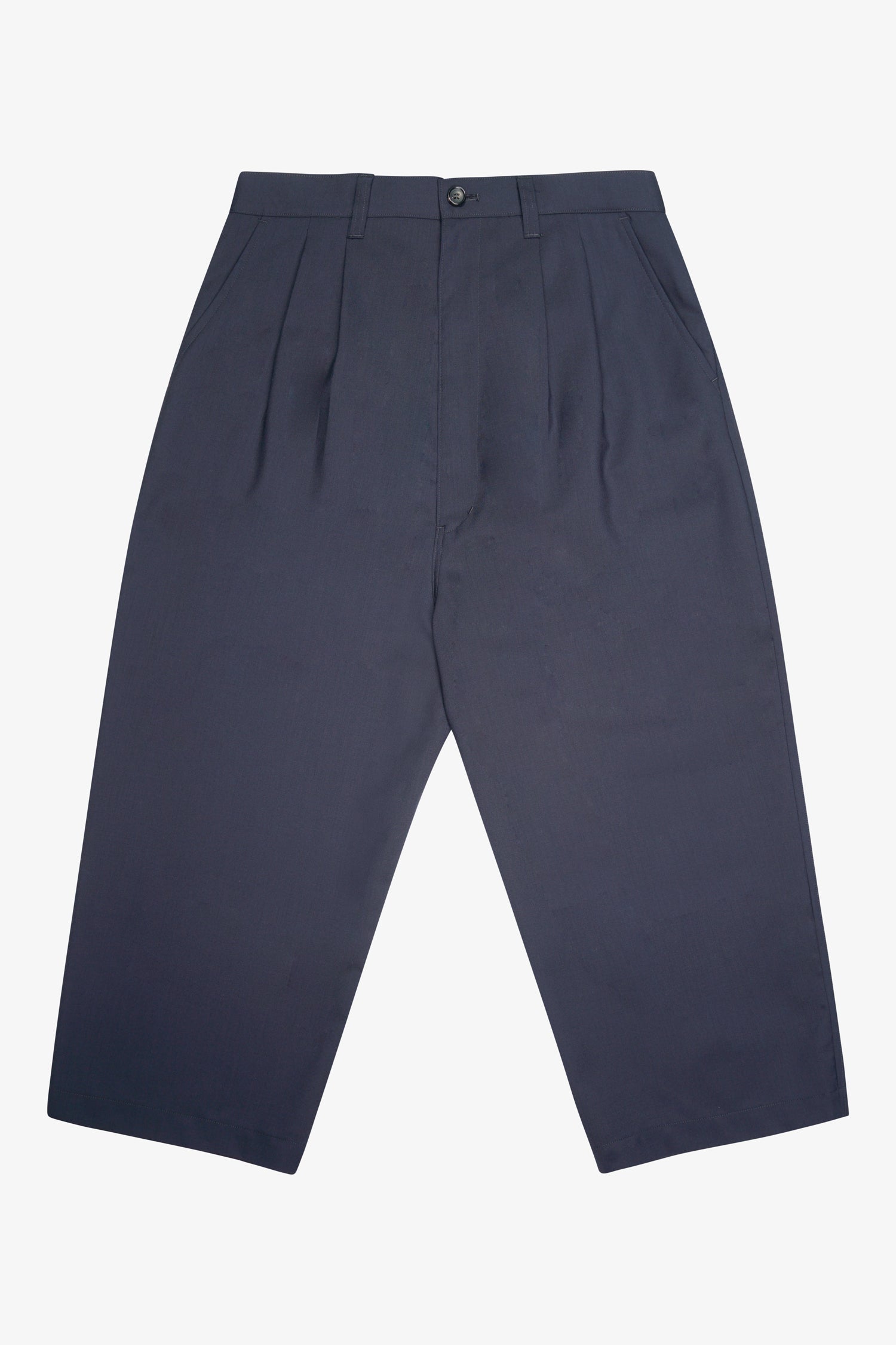 Selectshop FRAME - COMME DES GARÇONS HOMME Wool Toro Two-Tuck Tapered Pants Bottoms Dubai