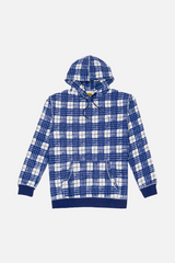 Selectshop FRAME - IGGY Ballpoint Plaid Hooded Sweatshirt Sweats-Knits Dubai