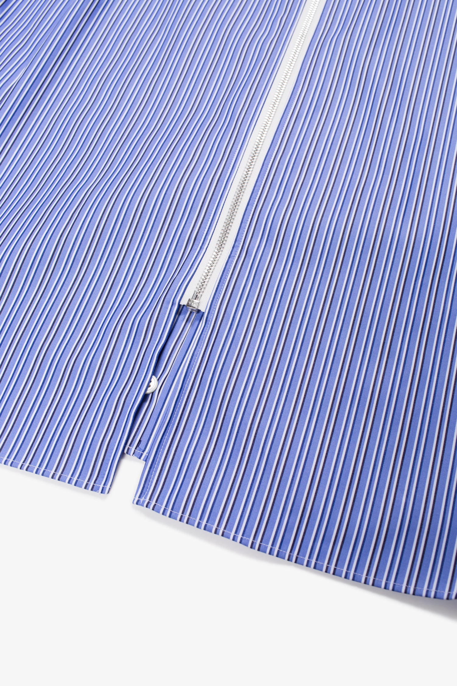 Selectshop FRAME - COMME DES GARÇONS SHIRT Striped Zip-Up Shirt Shirt Dubai